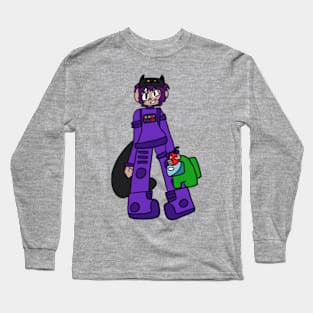 purple kid astronaut Long Sleeve T-Shirt